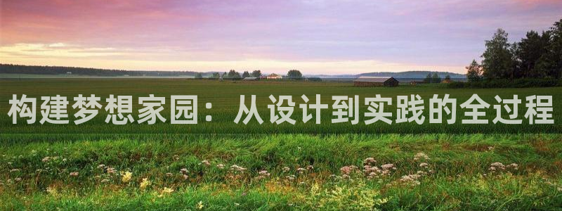 威九国际v96 bet会黑吗：构建梦想家园：从设计到实践的全过程