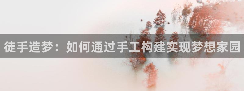 威九国际可以提现吗现在：徒手造梦：如何通过手工构建实现梦想家园
