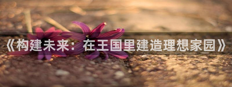 威九国际可以提现吗：《构建未来：在王国里建造理想家园》