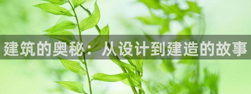威九国际m78：建筑的奥秘：从设计到建造的故事
