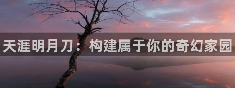 威九国际网站人入口：天涯明月刀：构建属于你的奇幻家园
