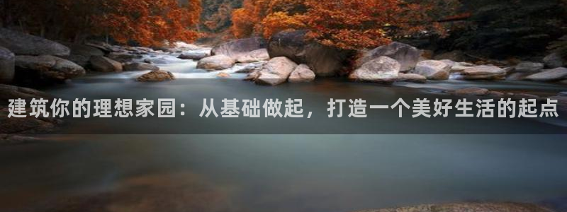 威九国际网站进入客服中心了吗：建筑你的理想家园：从基础做起，打造一个美好生活的起点