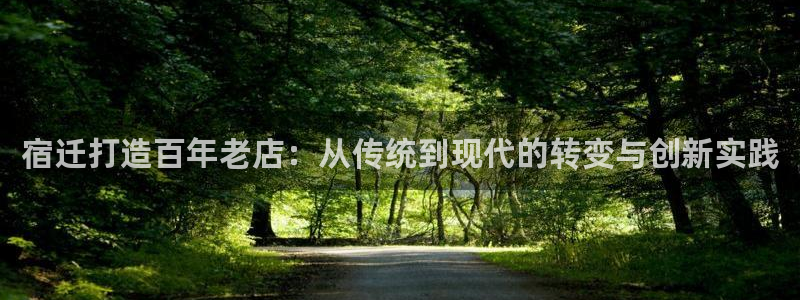 威九国际网站进入客服中心：宿迁打造百年老店：从传统到现代的转变与创新实践