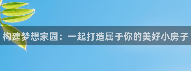 威九国际网站入口官网免费：构建梦想家园：一起打造属于你的美好小房子