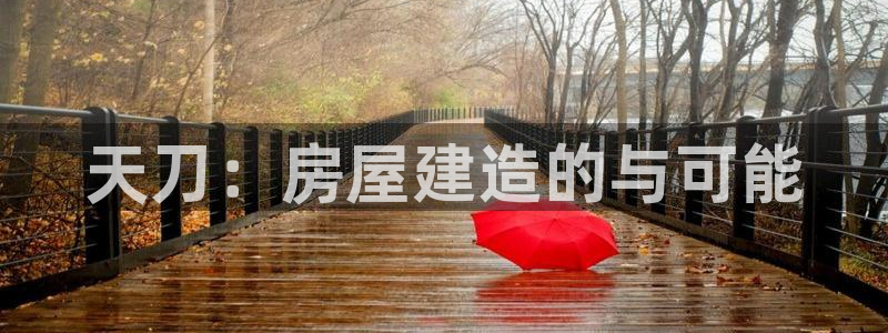 威九国际哪国的：天刀：房屋建造的与可能