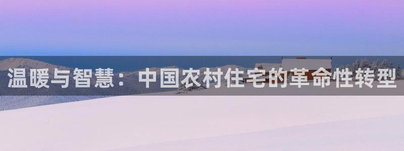 威九国际客服电话人工服务：温暖与智慧：中国农村住宅的革命性转型