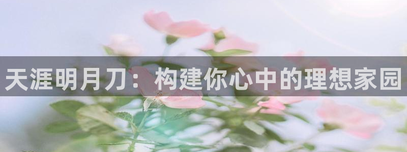 威九国际MM：天涯明月刀：构建你心中的理想家园