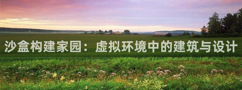 威九国际精：沙盒构建家园：虚拟环境中的建筑与设计